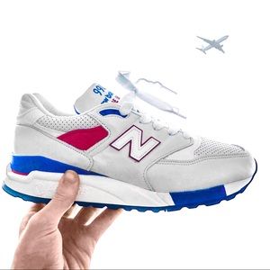 New Balance 998 Air Exploration White Leather 9